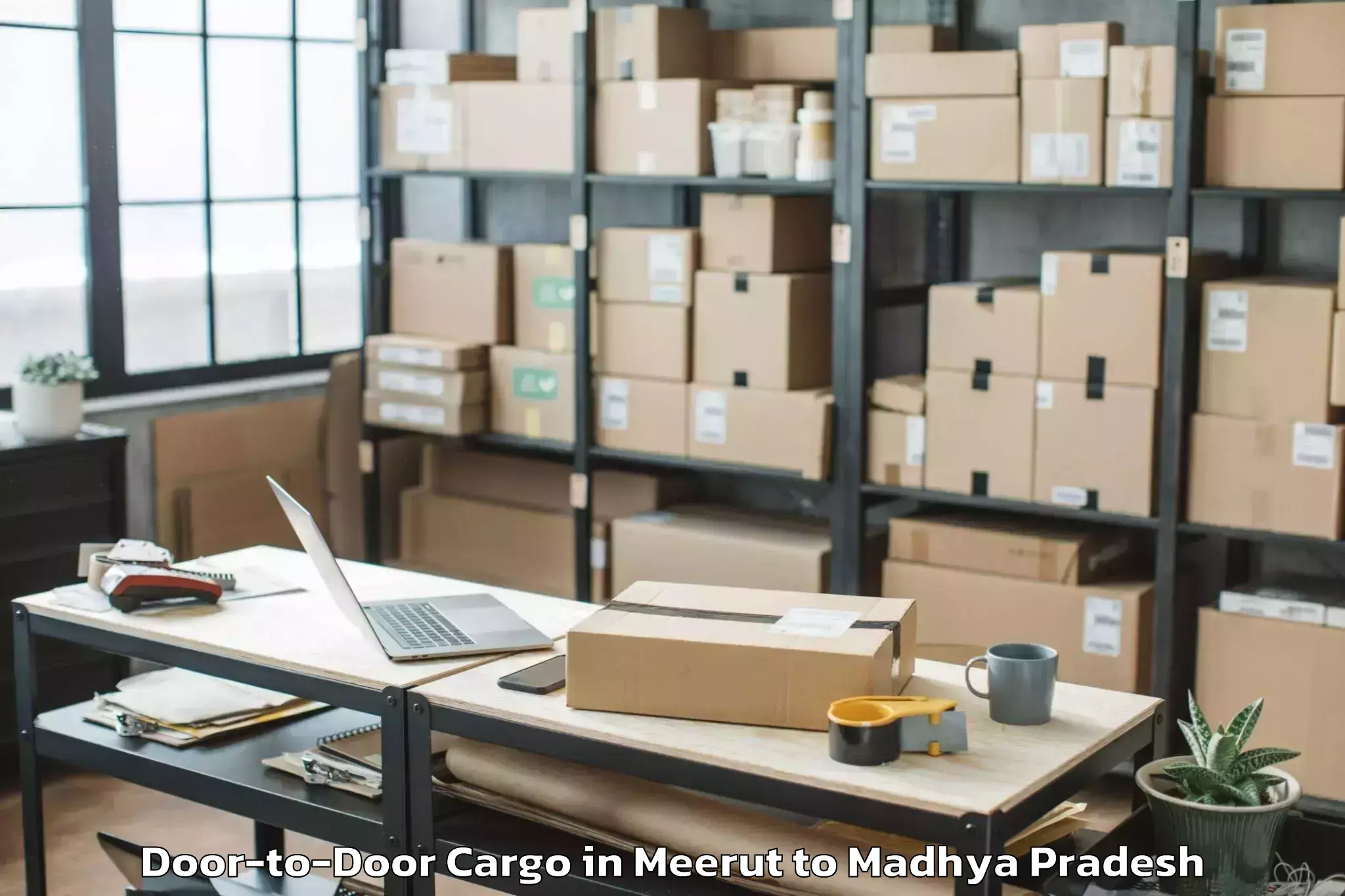 Meerut to Lodhikheda Door To Door Cargo Booking